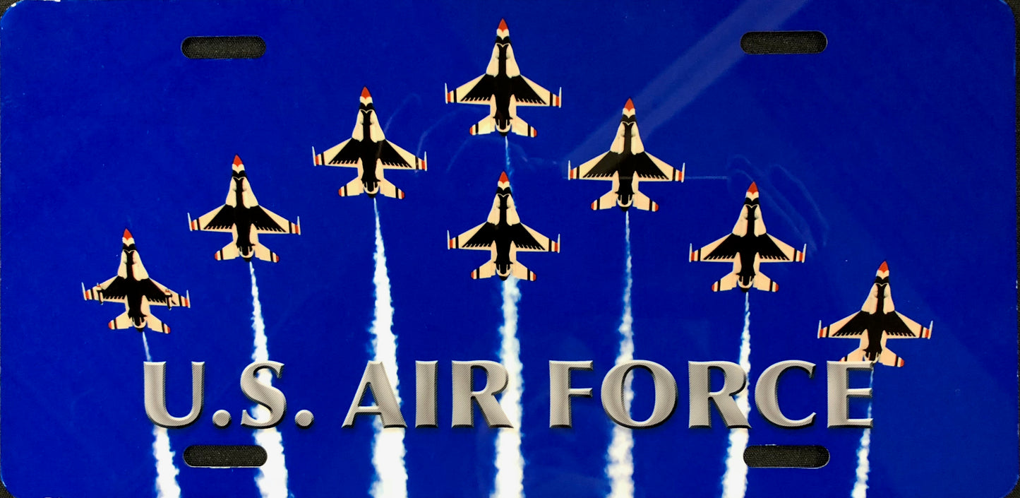 License Plate, Air Force Jet Formation