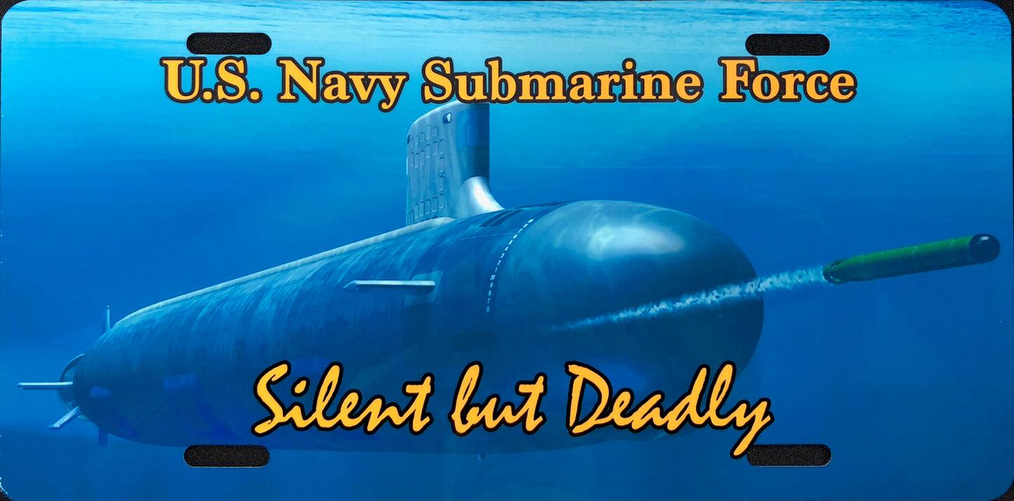 License Plate, Navy Sub / Silent But Deadly