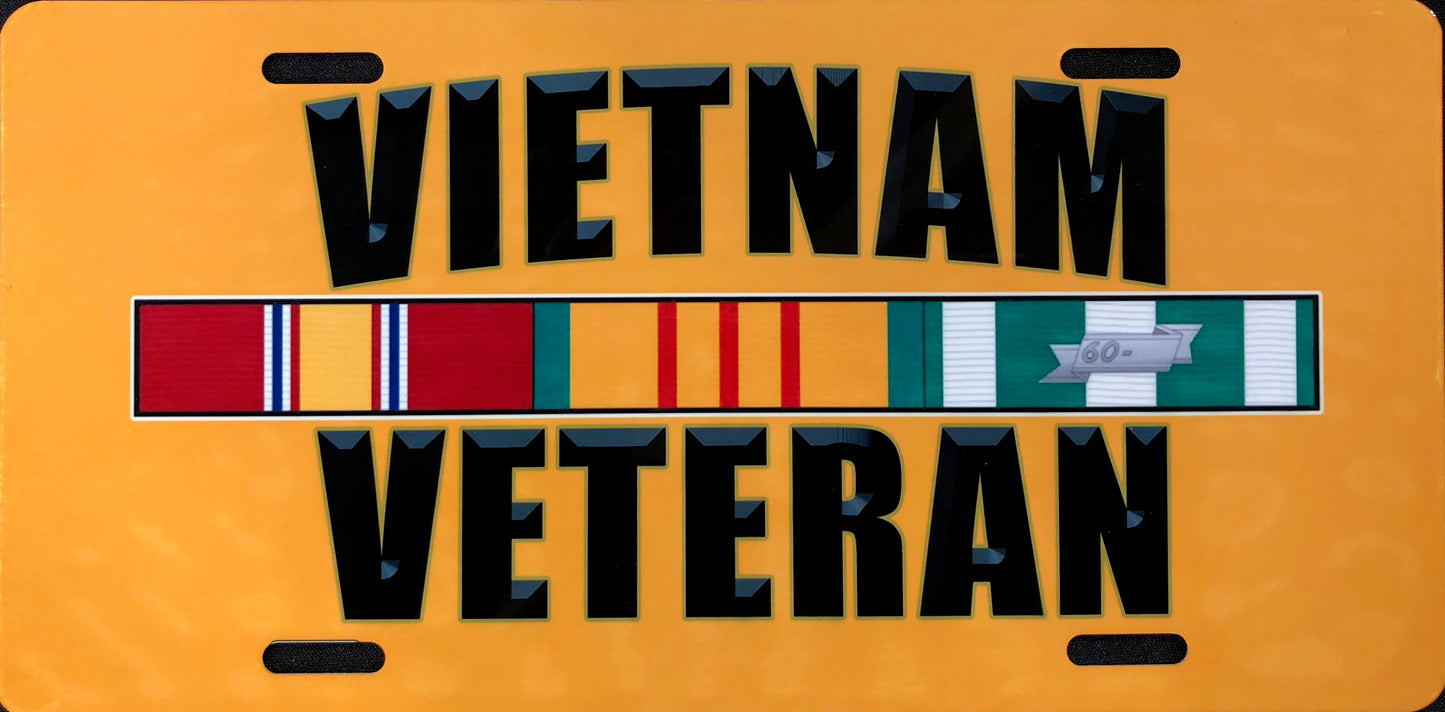 License Plate, Vietnam Veteran