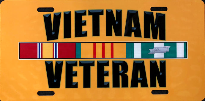License Plate, Vietnam Veteran