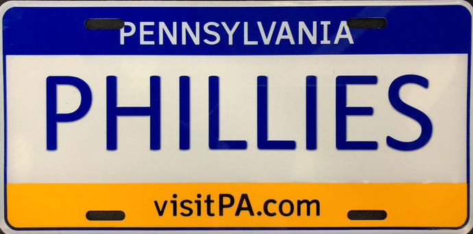 License Plate, PA Plate / Phillies