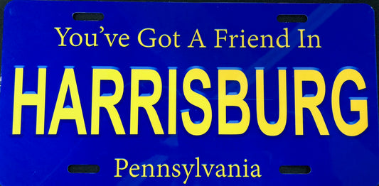 License Plate, Vintage-Style PA Plate, Got A Friend In Harrisburg